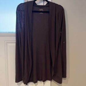 Mudd Brown Open-Front Cardigan